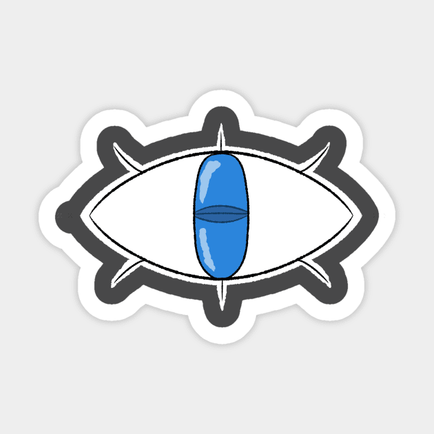 Oblong Eye Design (Center) Sticker by GlitterStyx